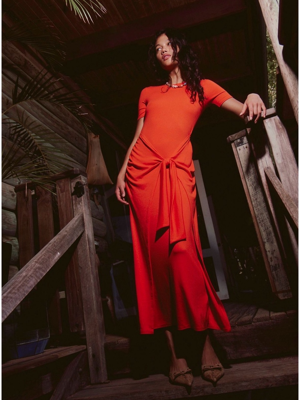 free people good feels tie waist maxi dress